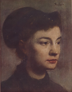 HEAD OF A YOUNG WOMAN BY DEGAS